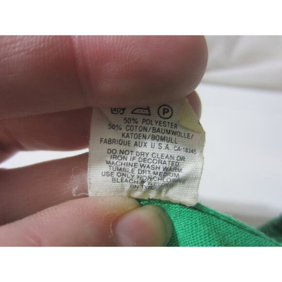 Vintage 1990 Autumn Road Rallye Women’s Help Center Green Tee Screen Stars L - Picture 7 of 8